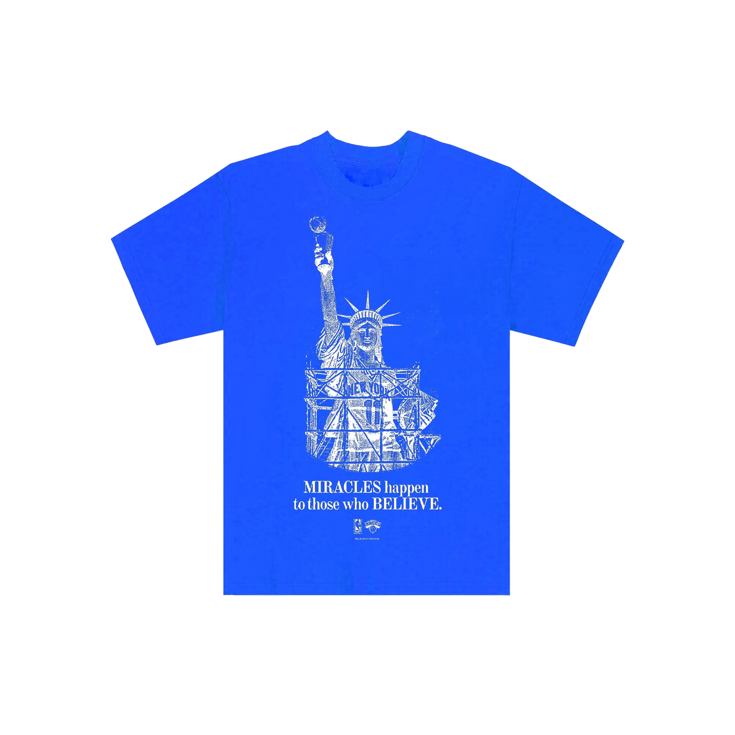 Miracles Happen T Shirt Blue