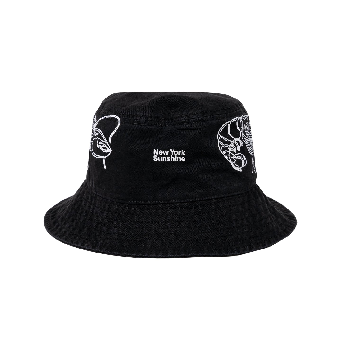 LOBSTER ROLLS Bucket Hat Black
