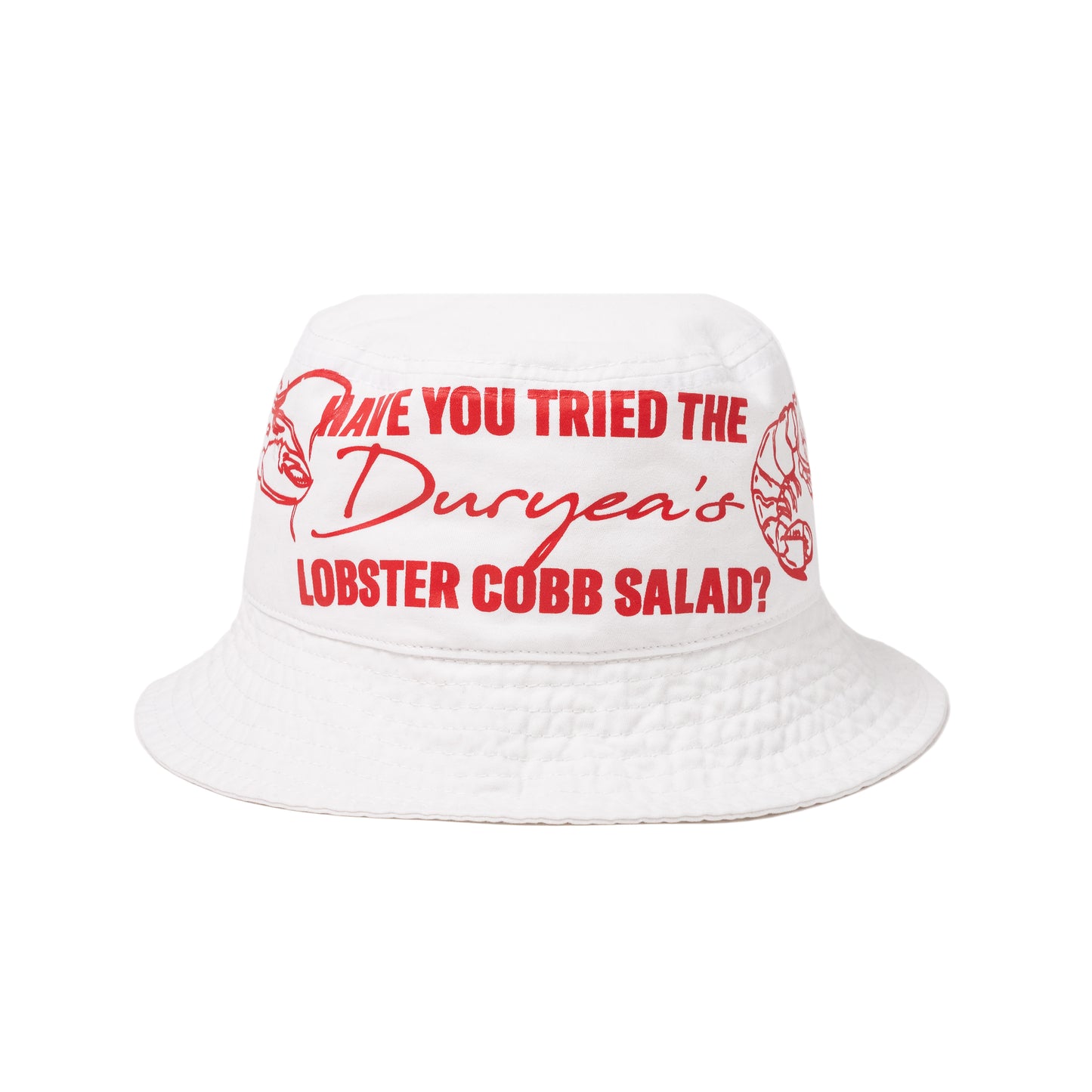 LOBSTER COBB SALAD Bucket Hat White