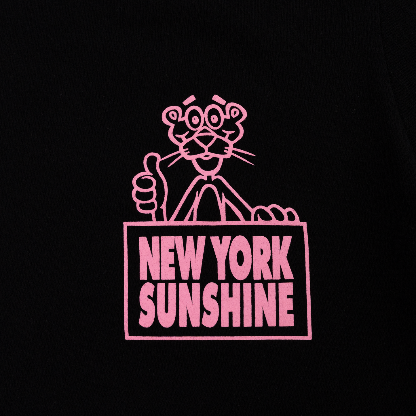 Pink Panther T Shirt Black