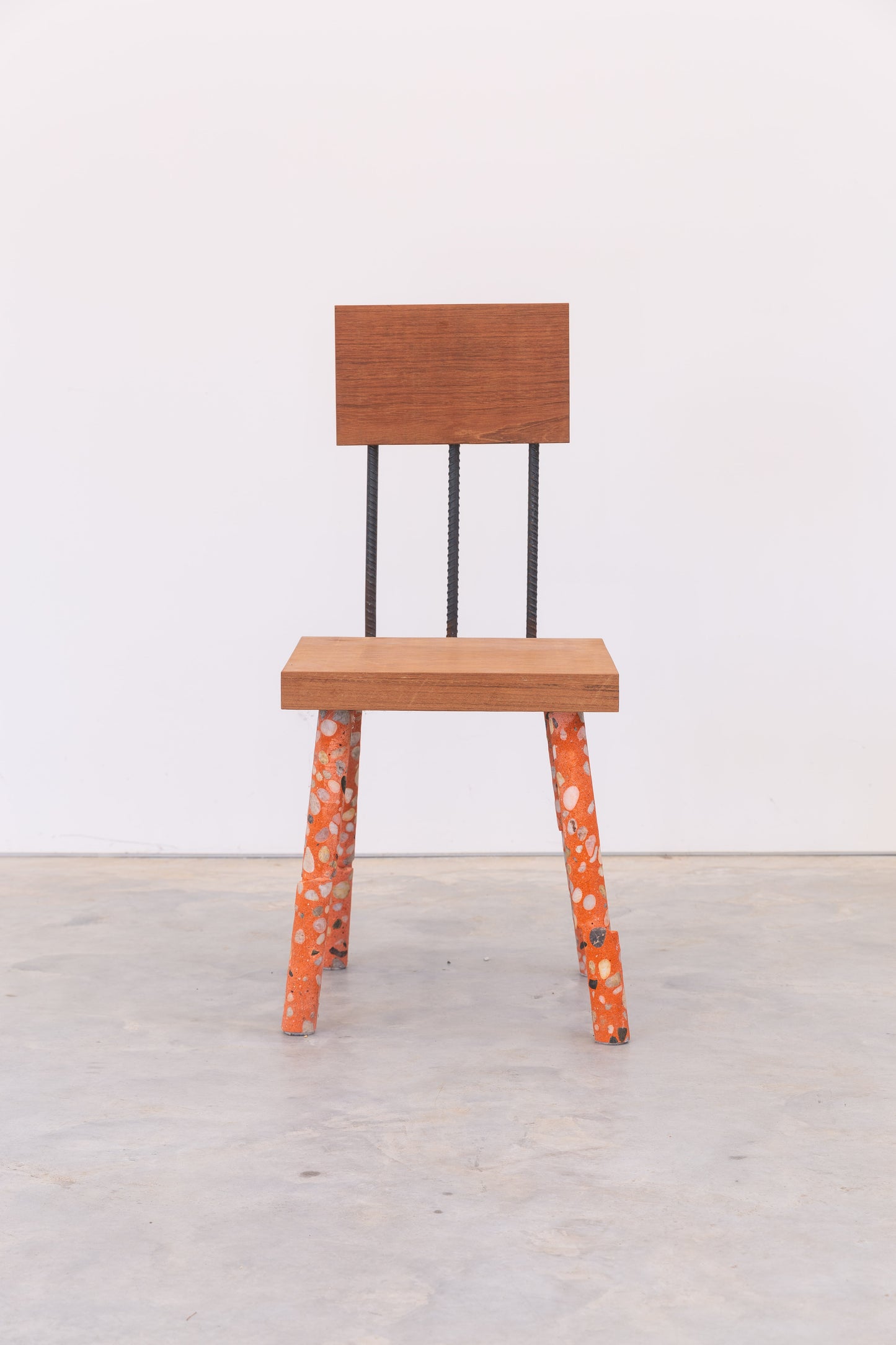 Concrete Leg Chair (Orange)