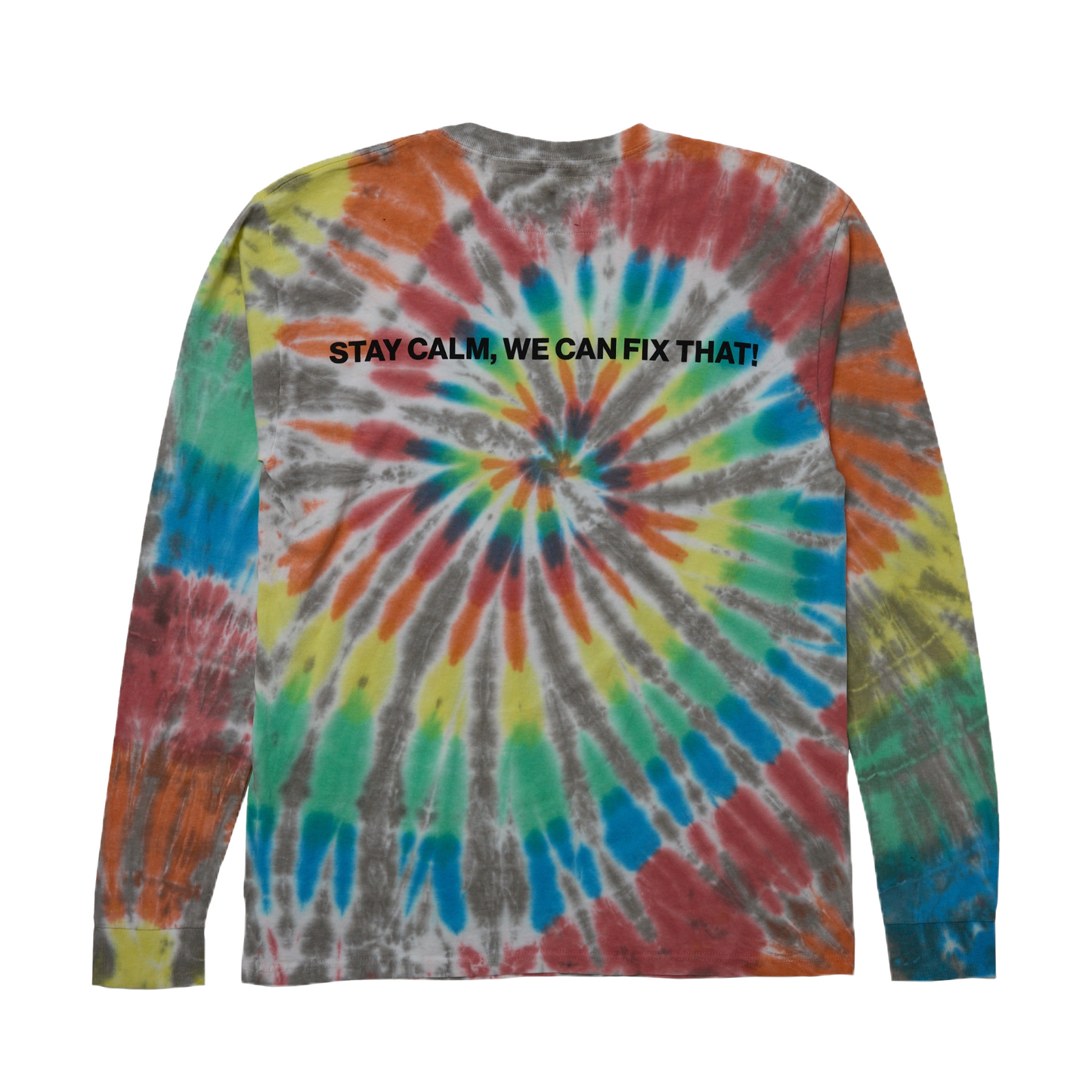 Stay Calm Tie-Dye Long Sleeve