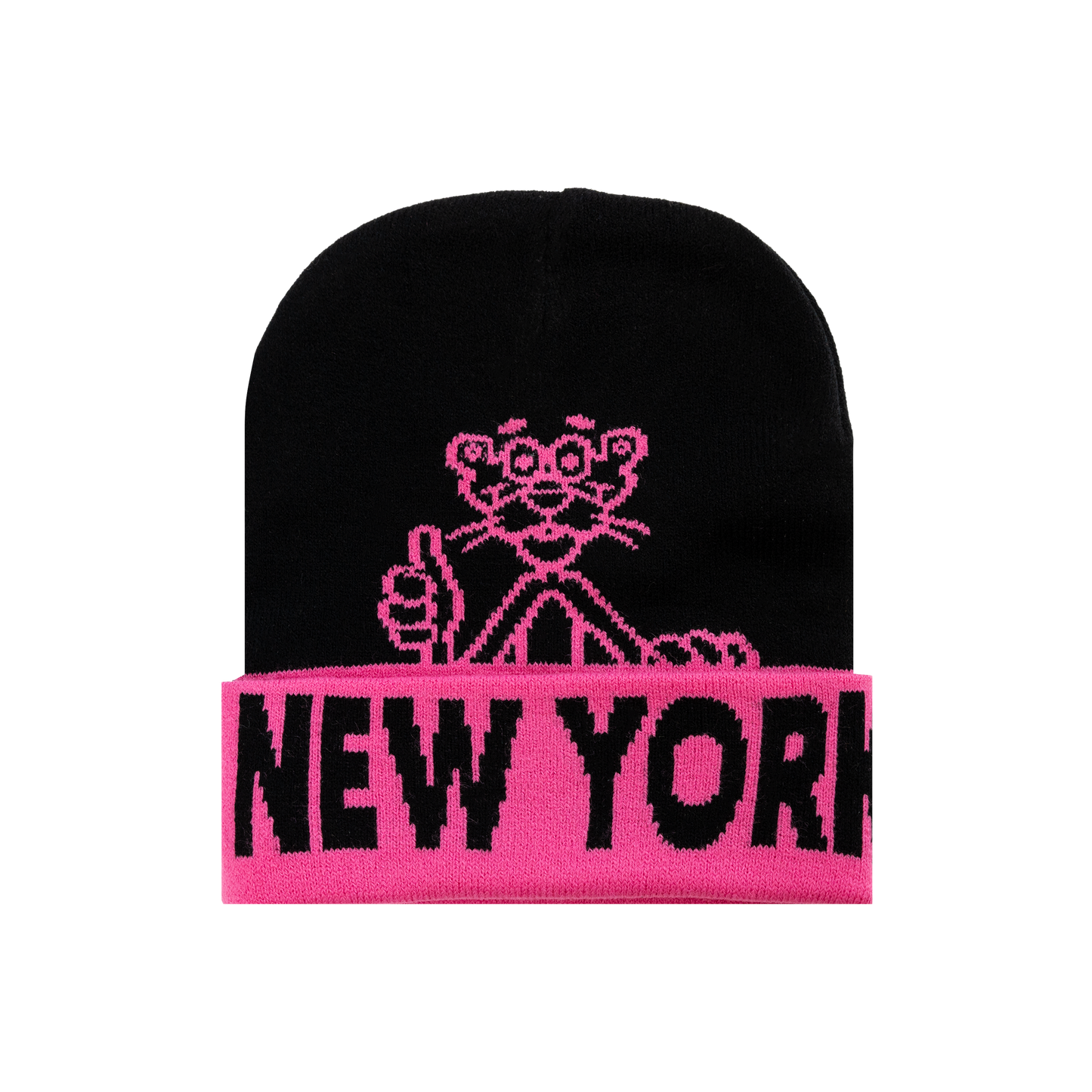 Pink Panther Beanie Black