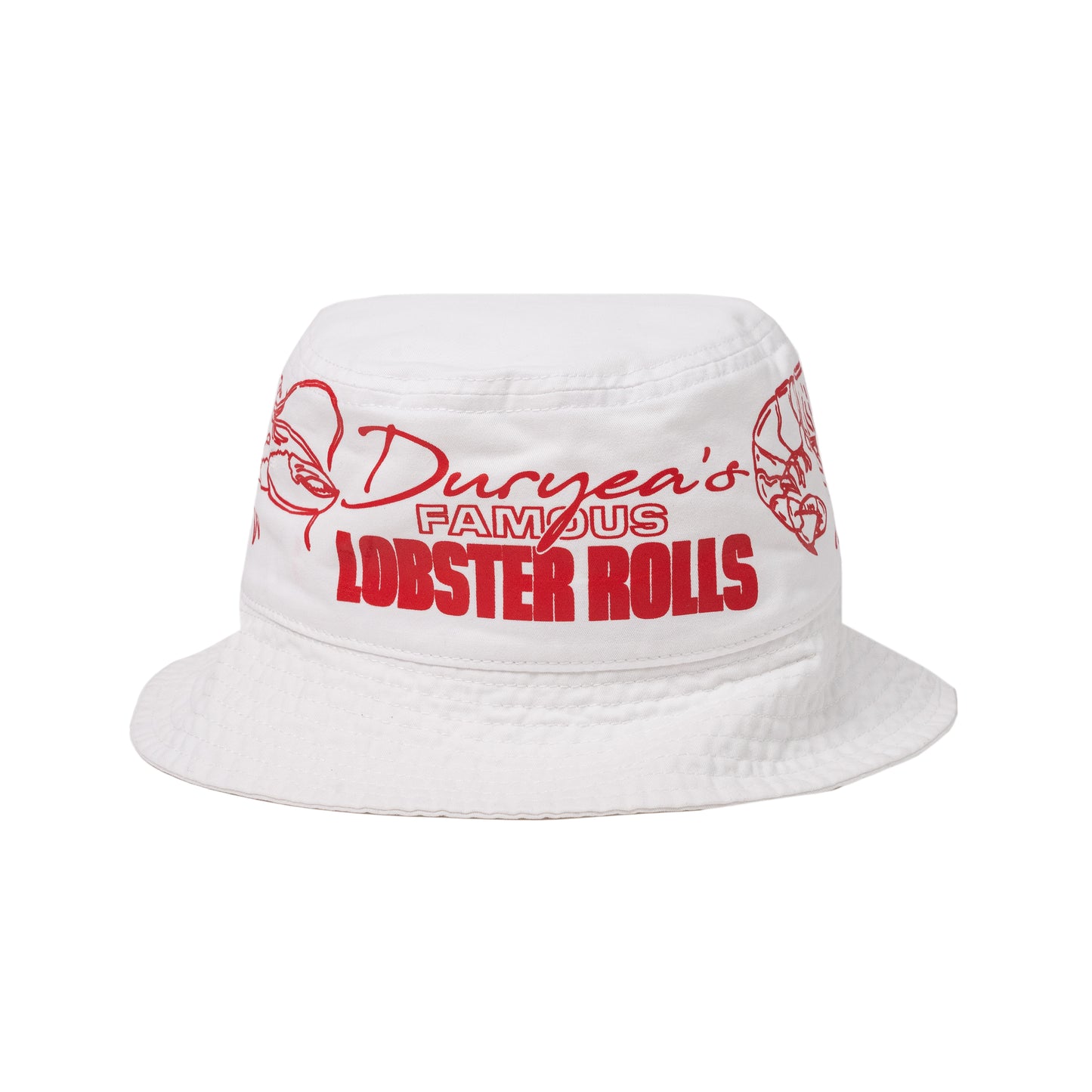 LOBSTER ROLLS Bucket Hat White