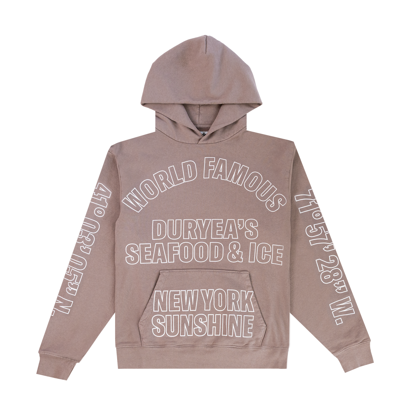 Coordinates Hoodie Brown