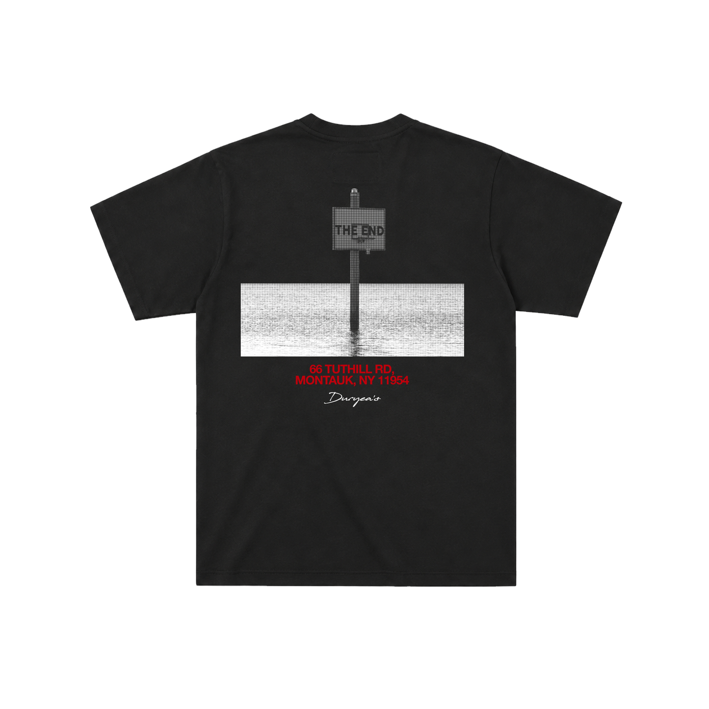 “THE END” PHOTO T-SHIRT BLACK