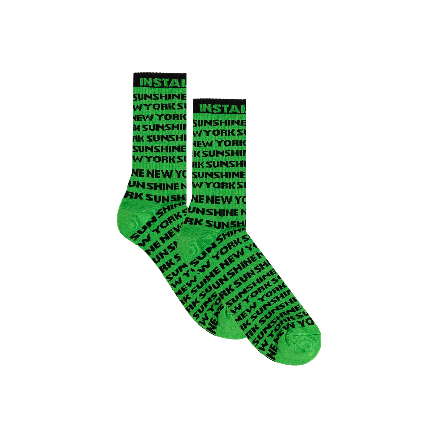 All Over Print Socks Green