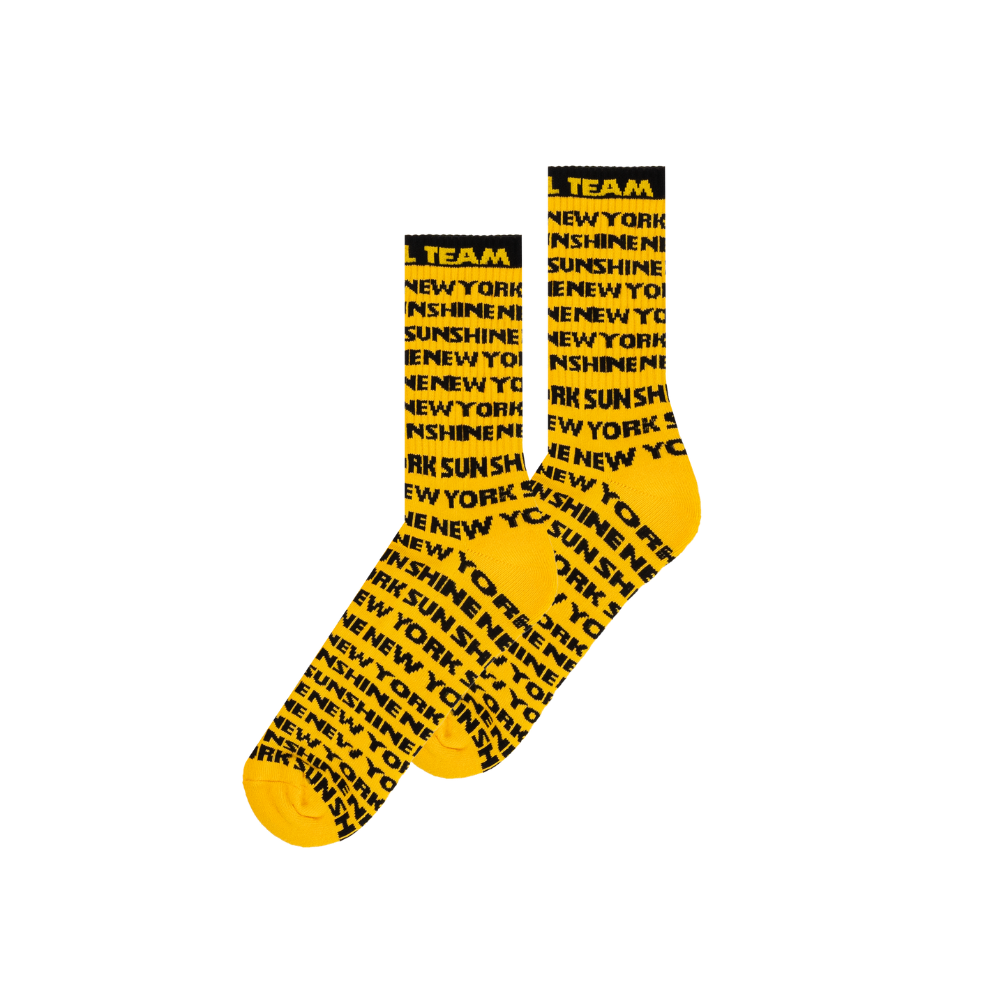 All Over Print Socks Yellow