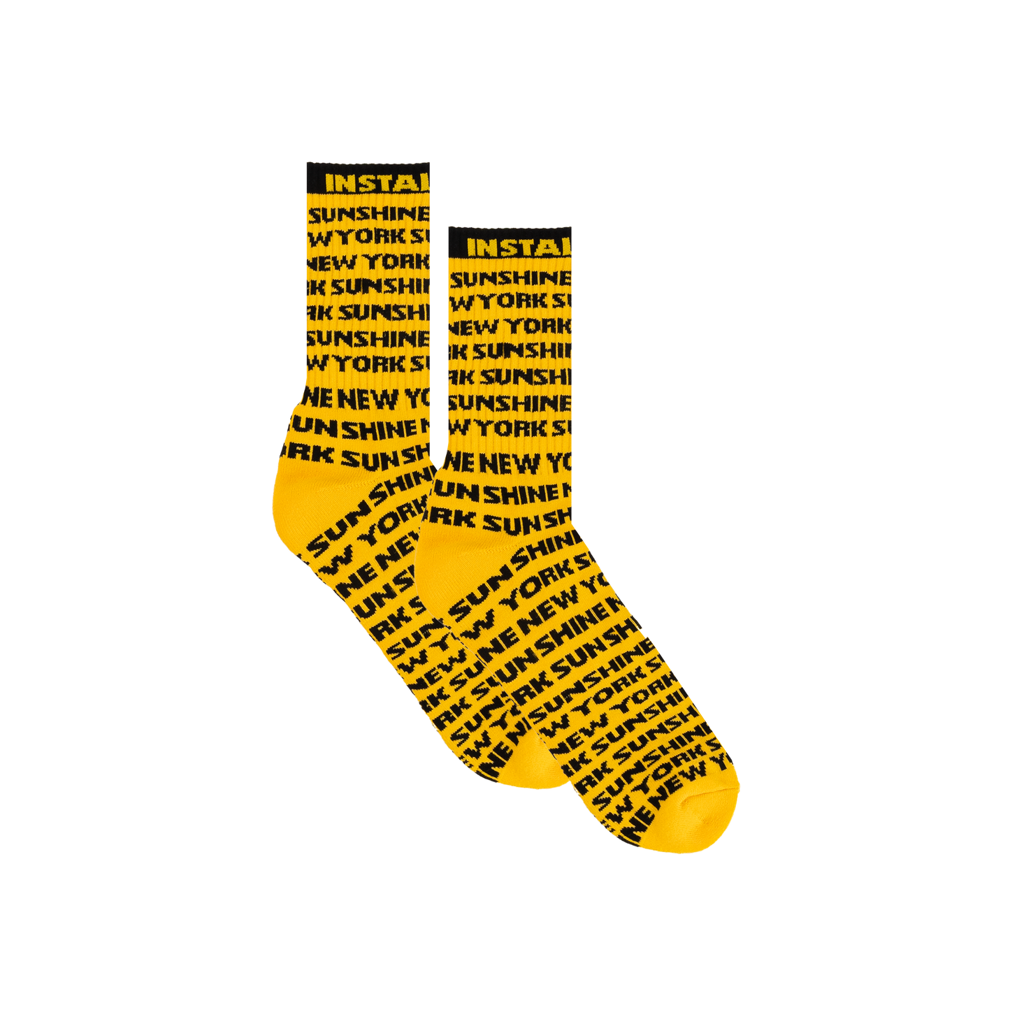 All Over Print Socks Yellow