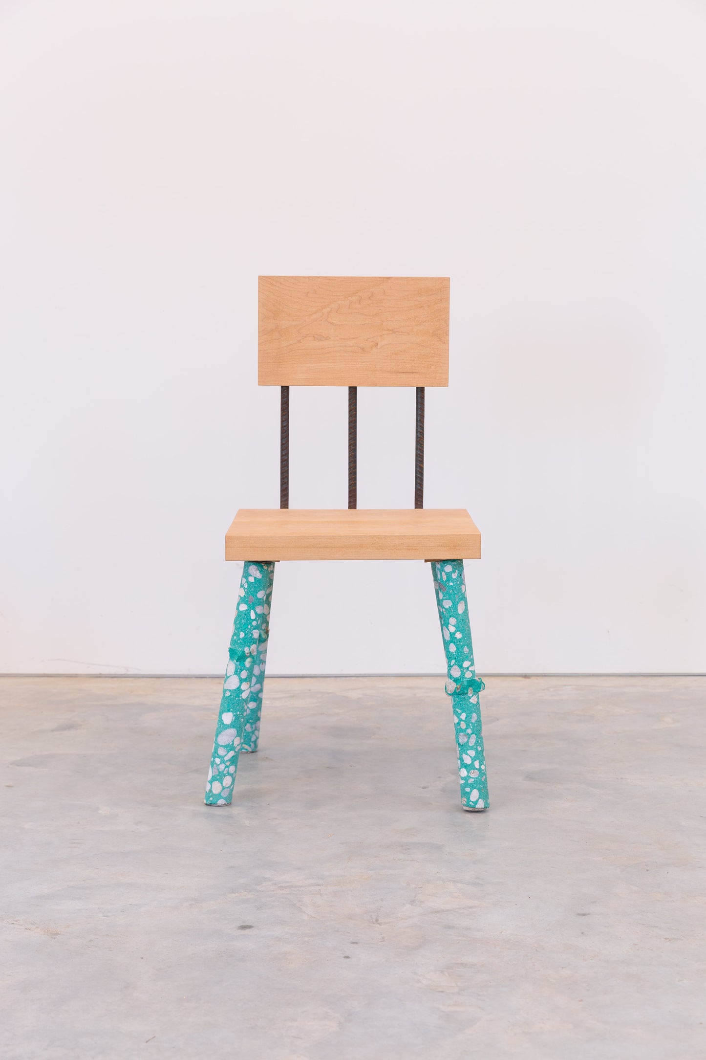 Concrete Leg Chair (Teal)