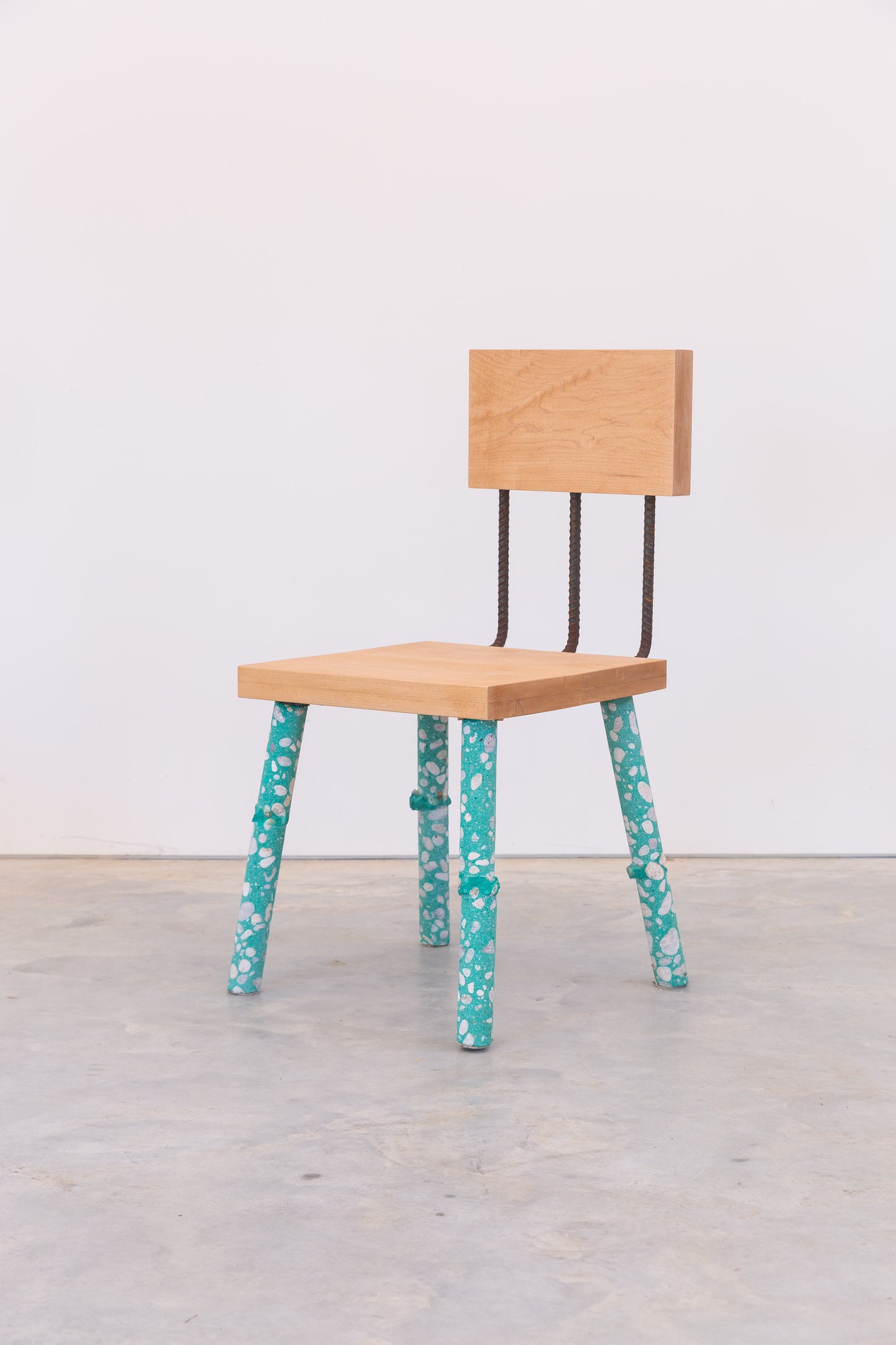 Concrete Leg Chair (Teal)