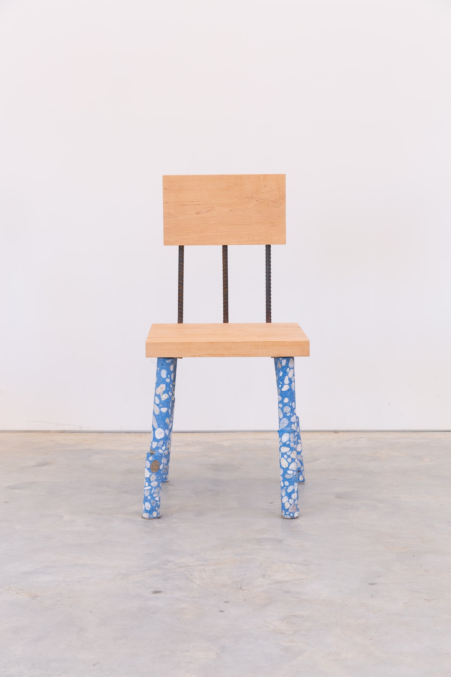 Concrete Leg Chair (Blue)