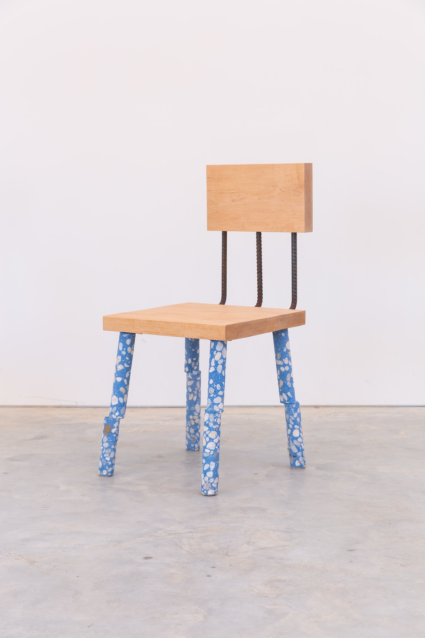 Concrete Leg Chair (Blue)