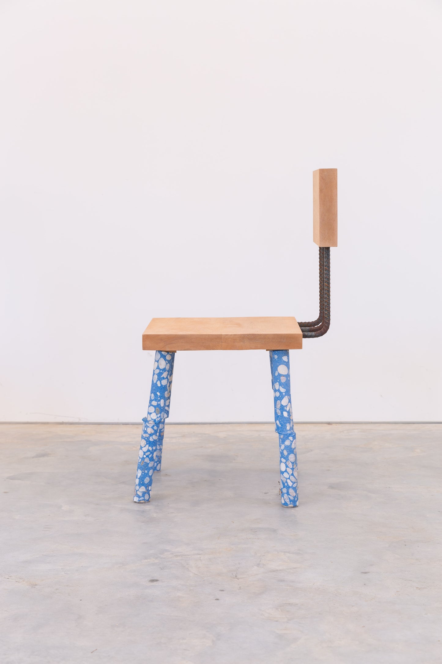 Concrete Leg Chair (Blue)
