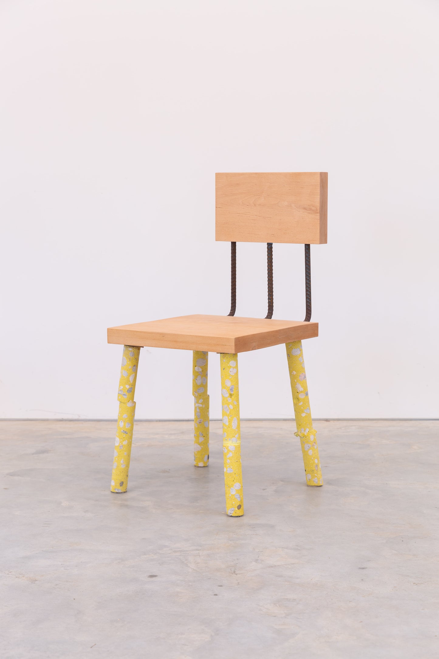 Concrete Leg Chair (Yellow)