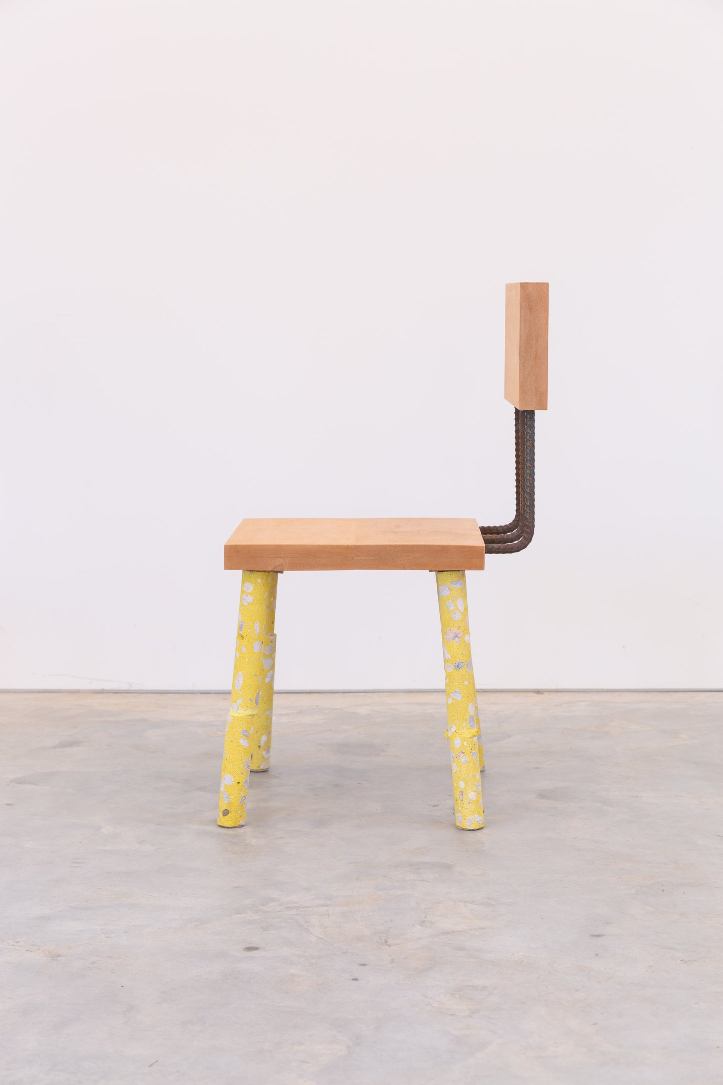 Concrete Leg Chair (Yellow)