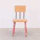 Concrete Leg Chair (Red)