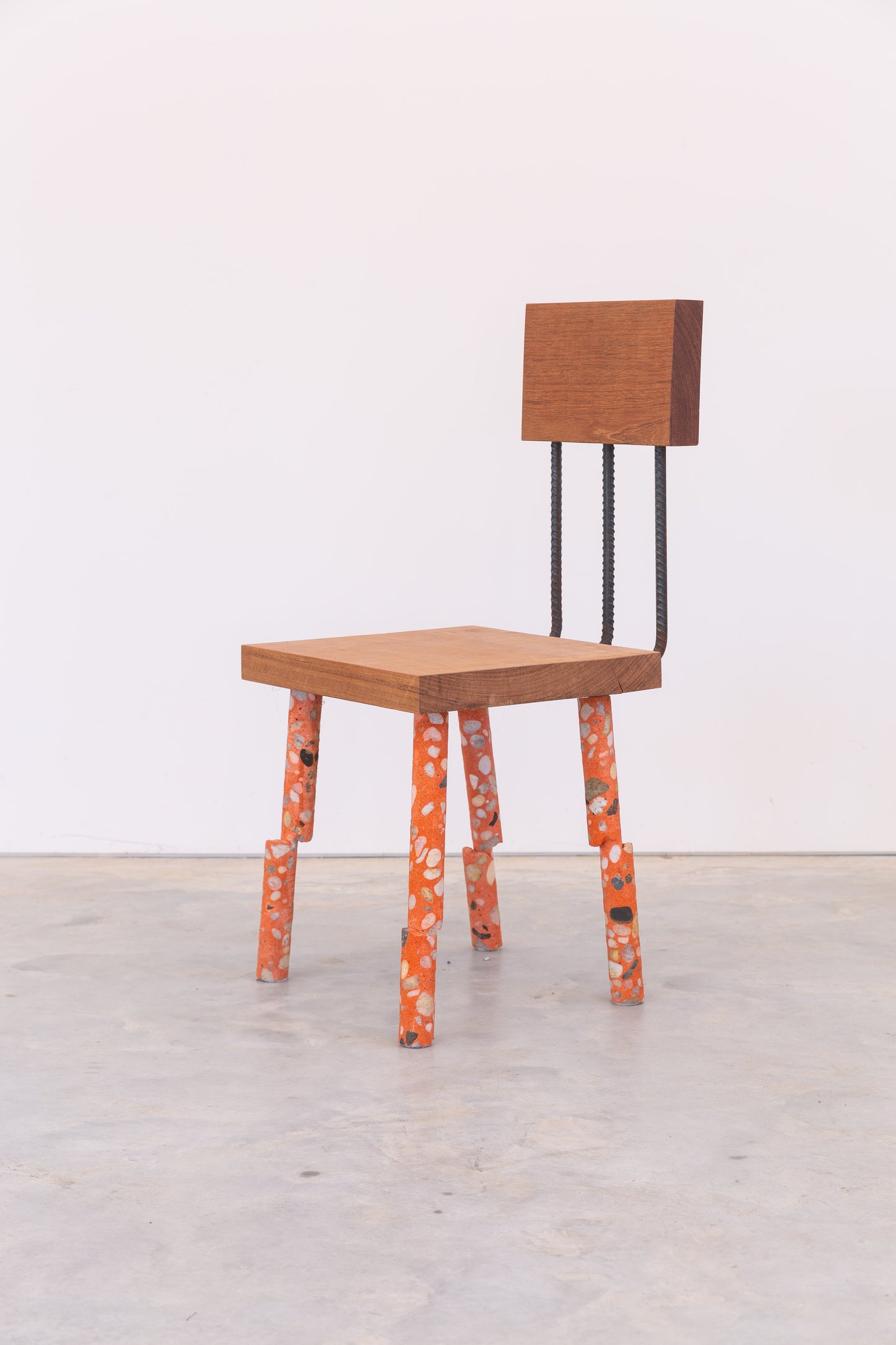Concrete Leg Chair (Orange)