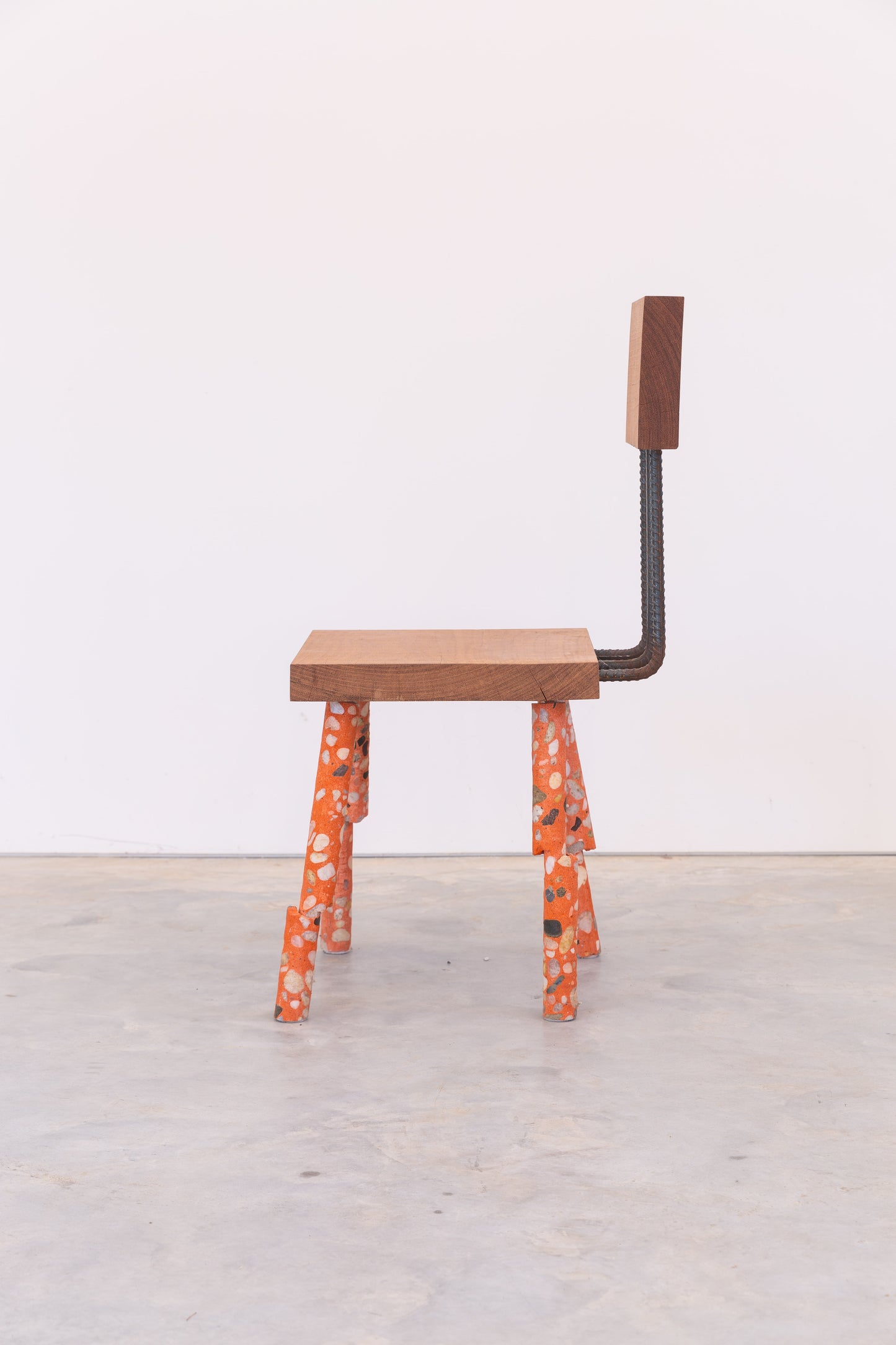 Concrete Leg Chair (Orange)