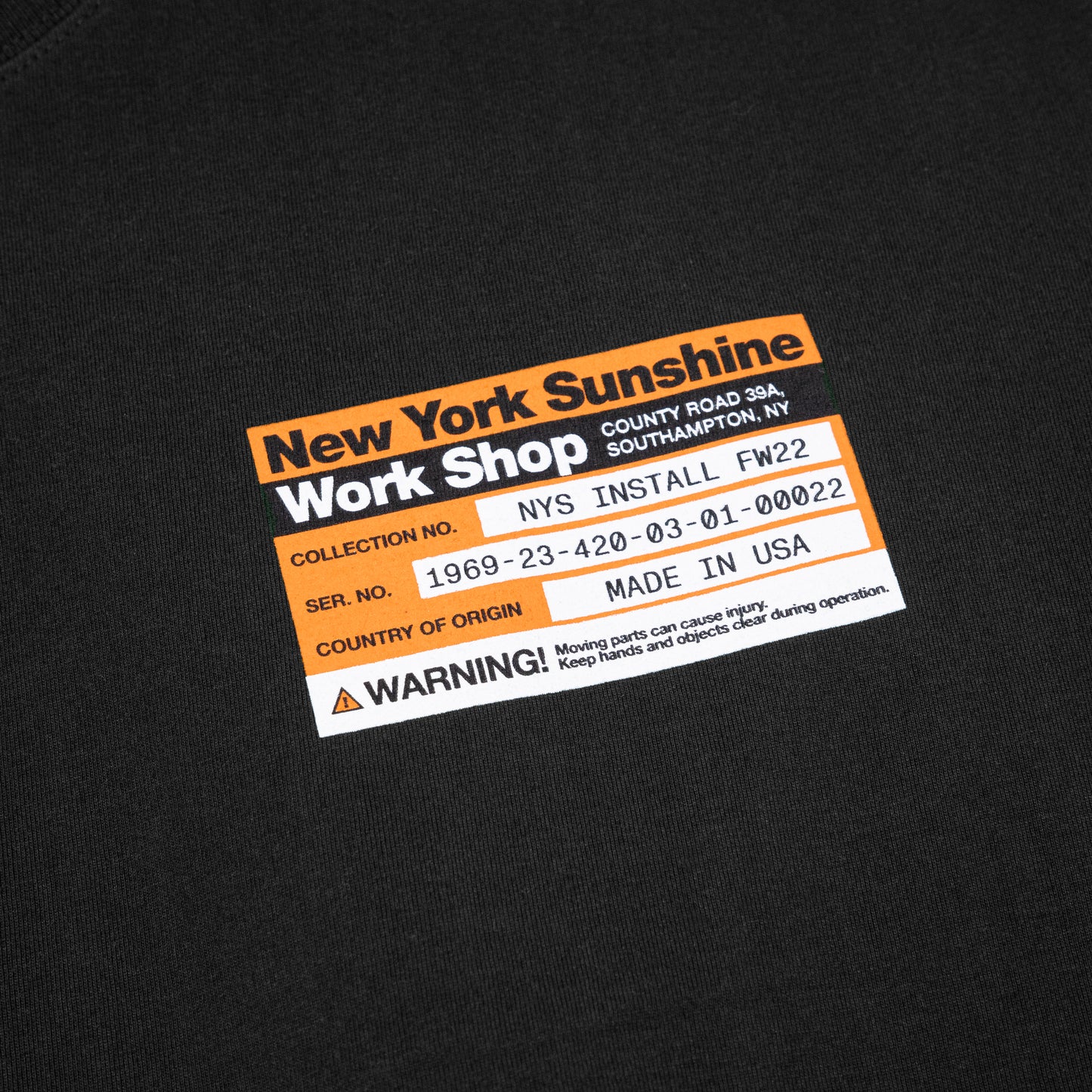 Work Shop T Shirt (Black)